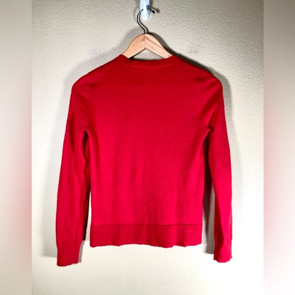 ZADIG&VOLTAIRE Red Merino Wool Love Print Sweater - Picture 6 of 10
